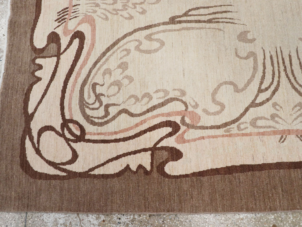 Modernist Persian Tabriz Rug, No.17516 - Gsblank