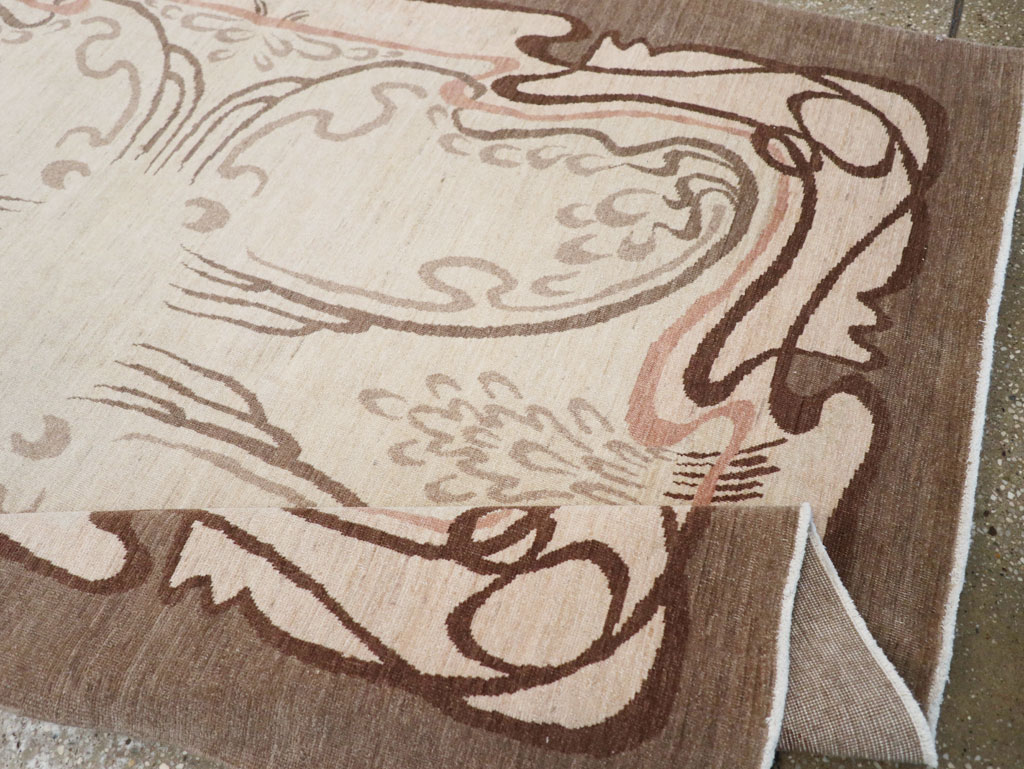 Modernist Persian Tabriz Rug, No.17516 - Gsblank