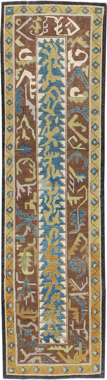 Modernist Persian Tabriz Runner, No.17517 - Gsblank