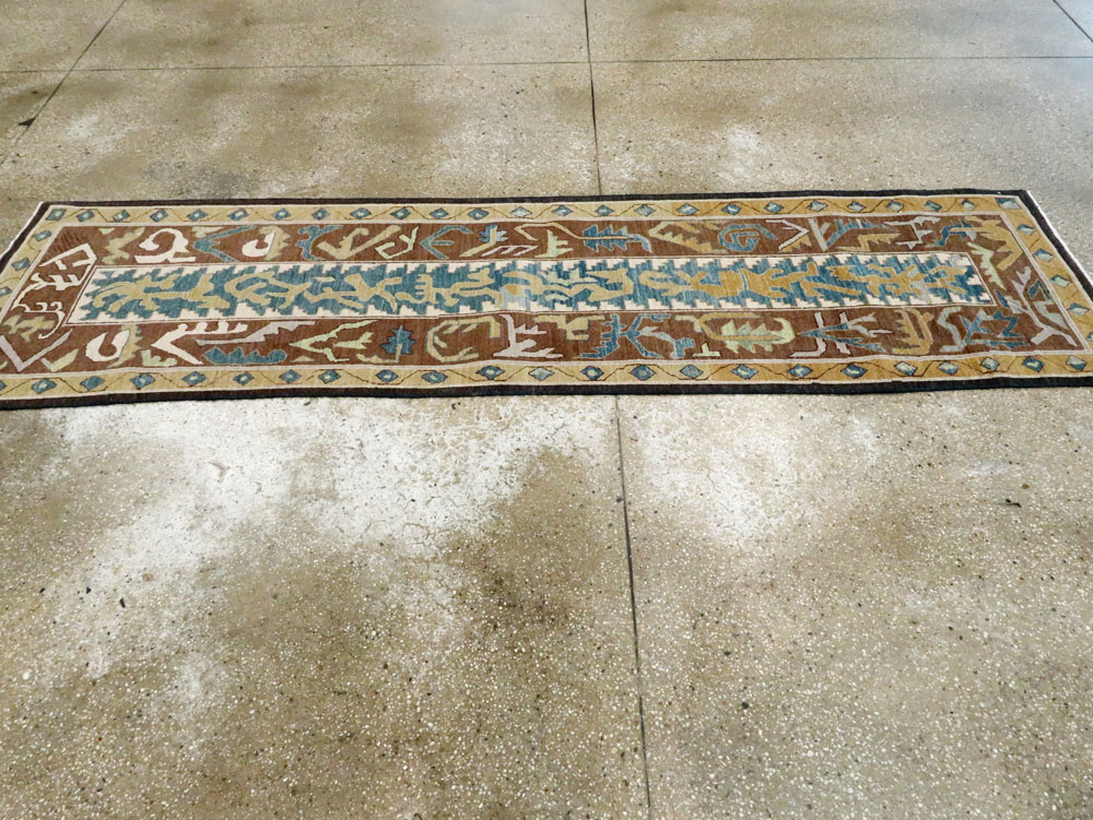 Modernist Persian Tabriz Runner, No.17517 - Gsblank