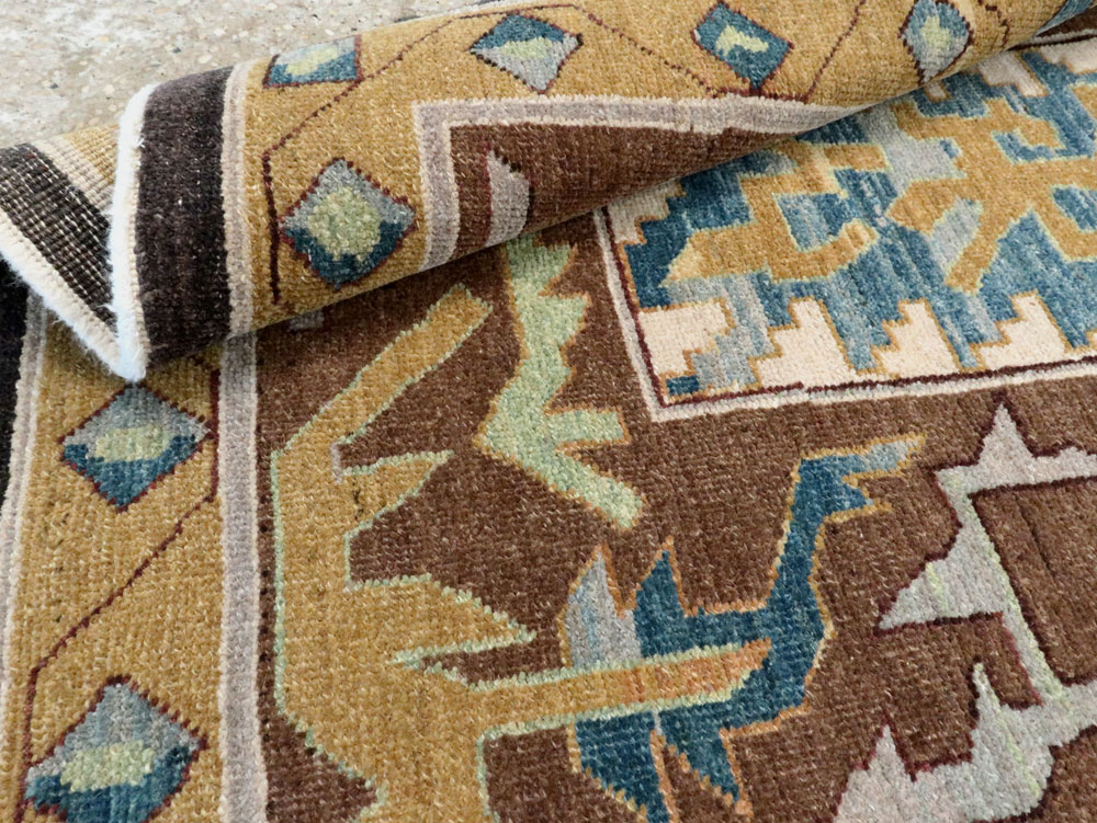 Modernist Persian Tabriz Runner, No.17517 - Gsblank