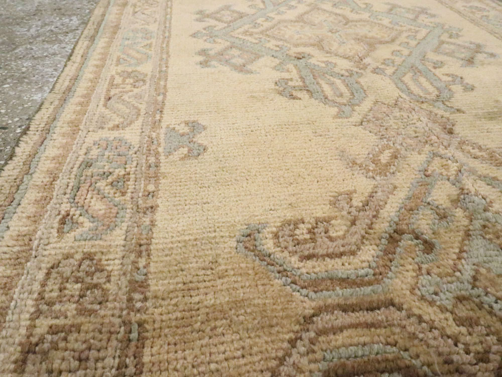 Antique Turkish Oushak Runner, No.17555 - Gsblank