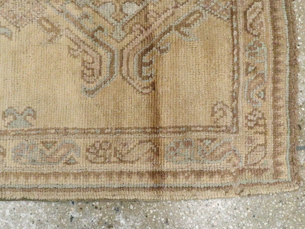 Antique Turkish Oushak Runner, No.17555 - Gsblank