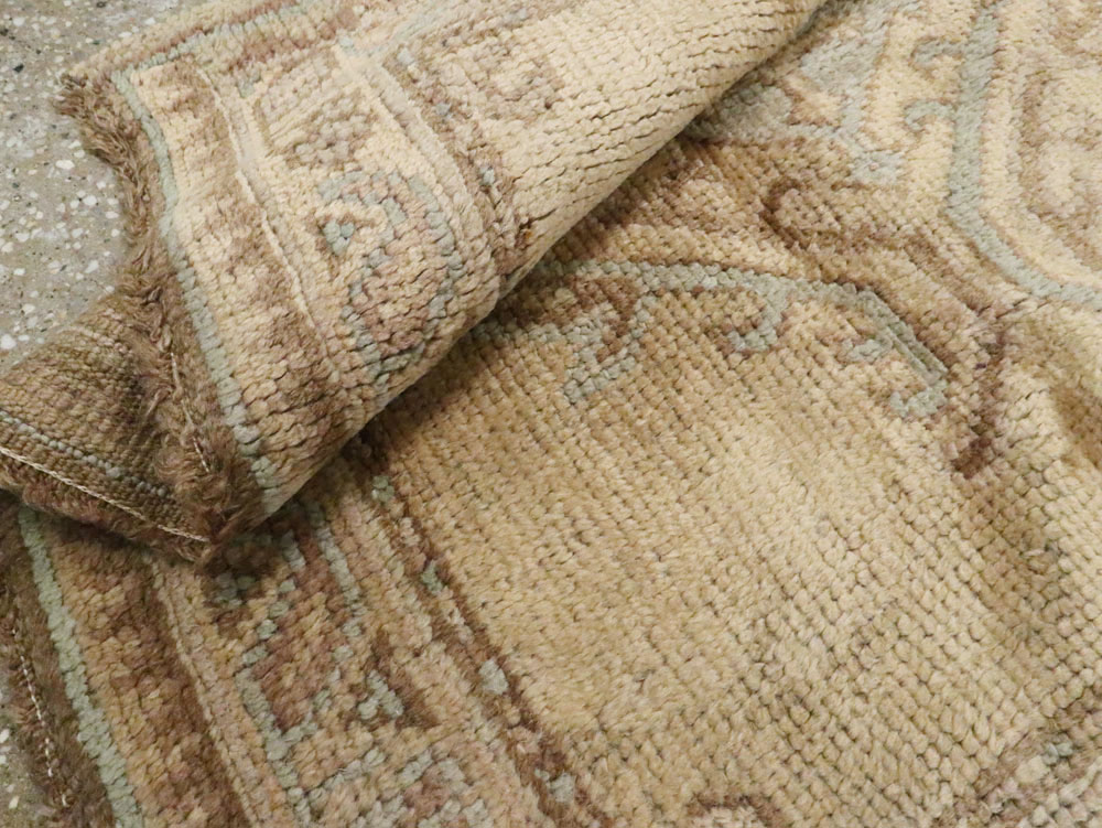 Antique Turkish Oushak Runner, No.17555 - Gsblank