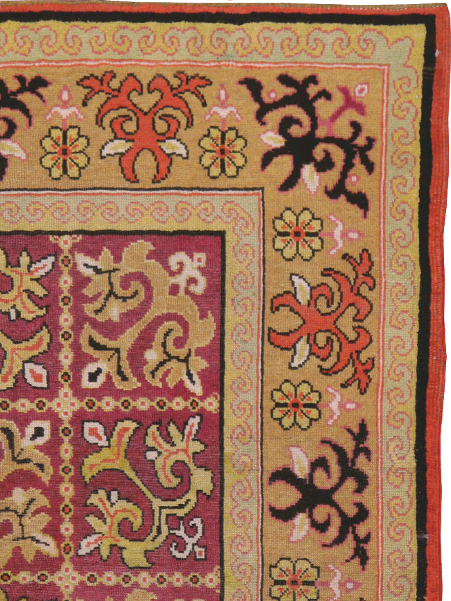 Antique East Turkestan Samarkand Rug, No.17563 - Gsblank