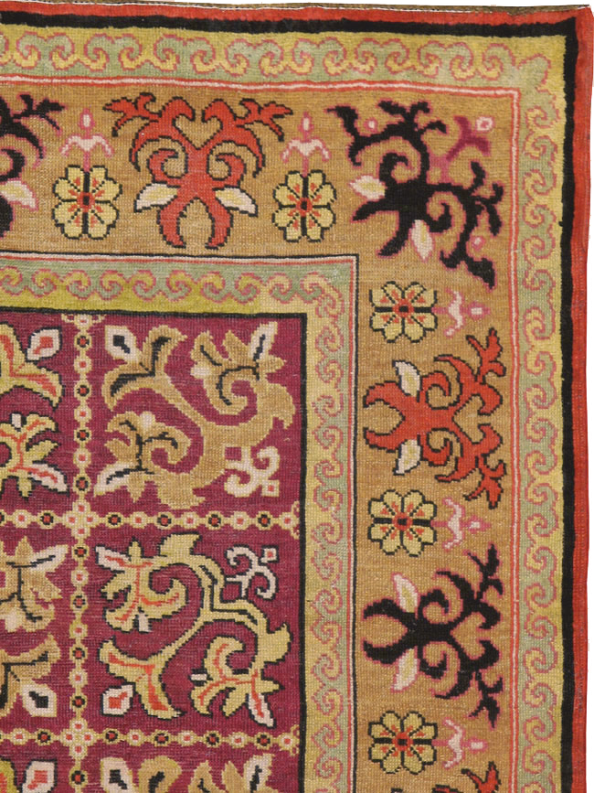 Antique East Turkestan Samarkand Rug, No.17563 - Gsblank