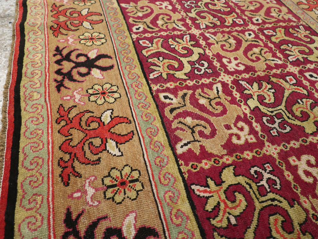 Antique East Turkestan Samarkand Rug, No.17563 - Gsblank