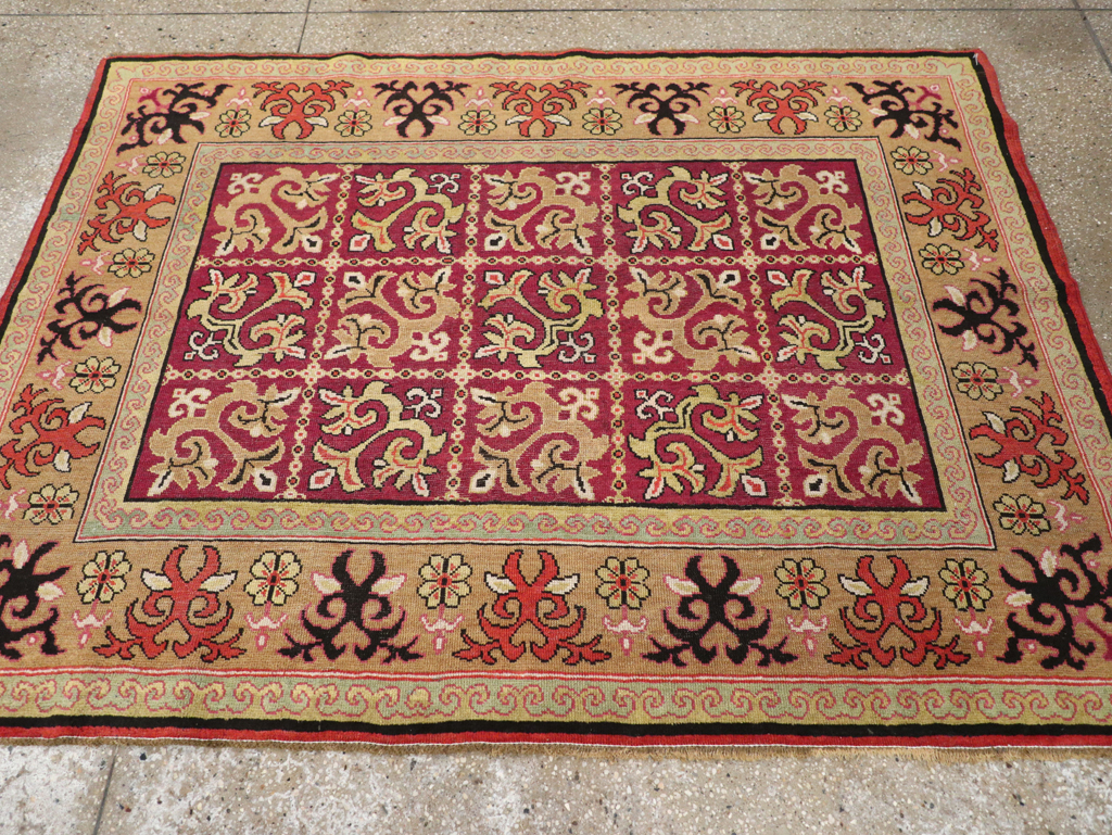 Antique East Turkestan Samarkand Rug, No.17563 - Gsblank