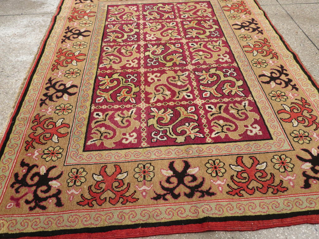 Antique East Turkestan Samarkand Rug, No.17563 - Gsblank