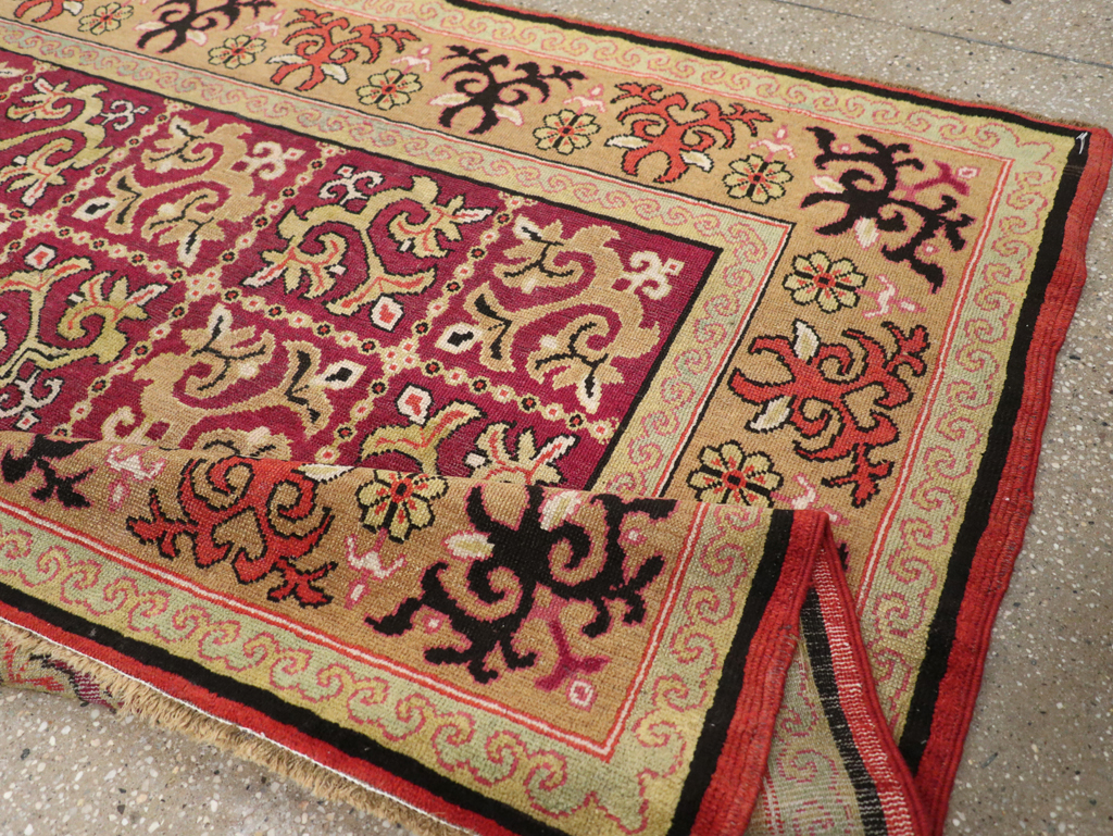 Antique East Turkestan Samarkand Rug, No.17563 - Gsblank