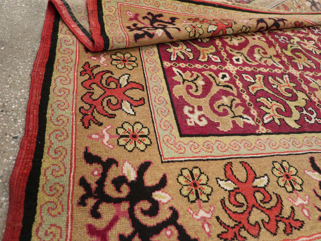 Antique East Turkestan Samarkand Rug, No.17563 - Gsblank