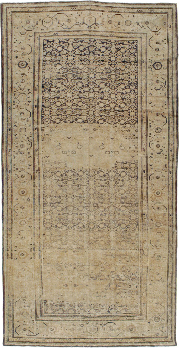 Vintage Persian Malayer Gallery Rug, No.17578 - Gsblank