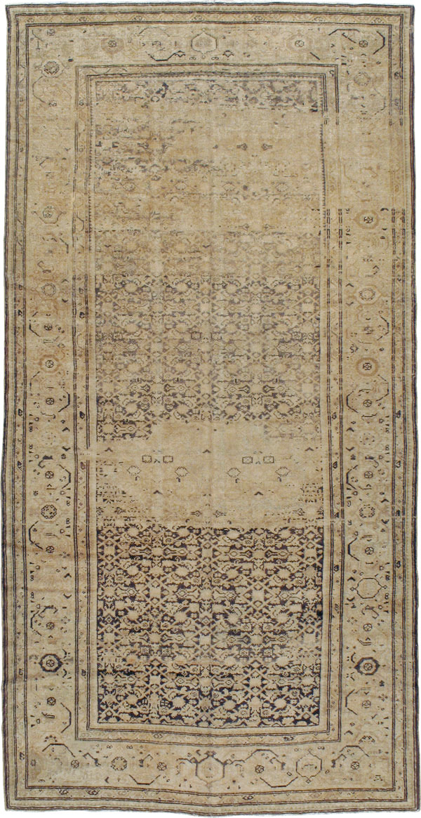Vintage Persian Malayer Gallery Rug, No.17578 - Gsblank