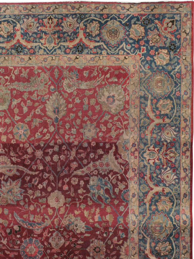 Antique Persian Tabriz Carpet, No.17609 - Gsblank