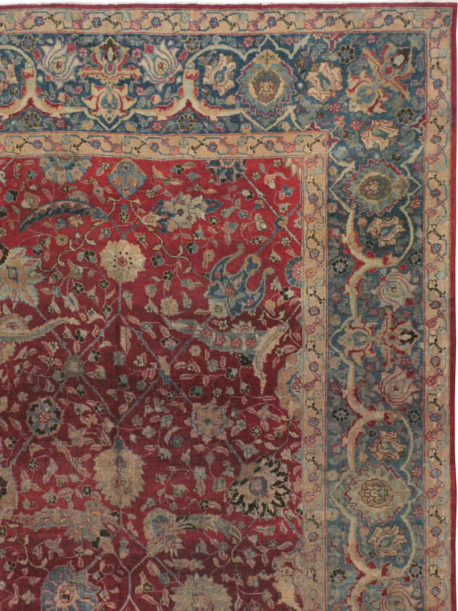 Antique Persian Tabriz Carpet, No.17609 - Gsblank