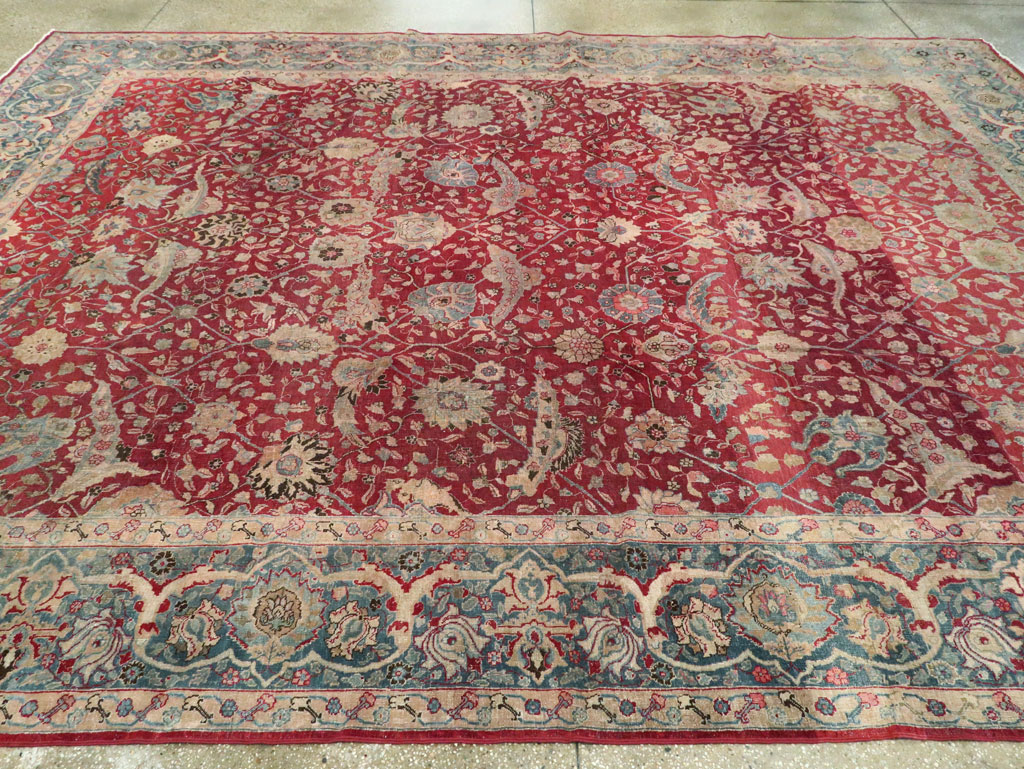 Antique Persian Tabriz Carpet, No.17609 - Gsblank