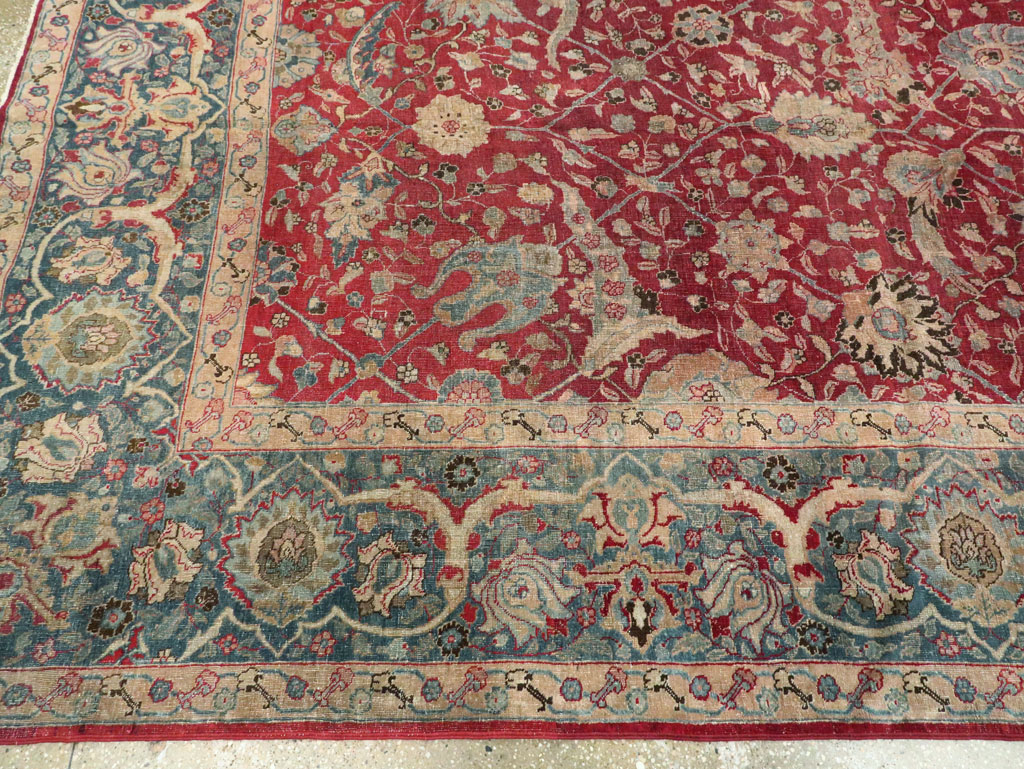 Antique Persian Tabriz Carpet, No.17609 - Gsblank