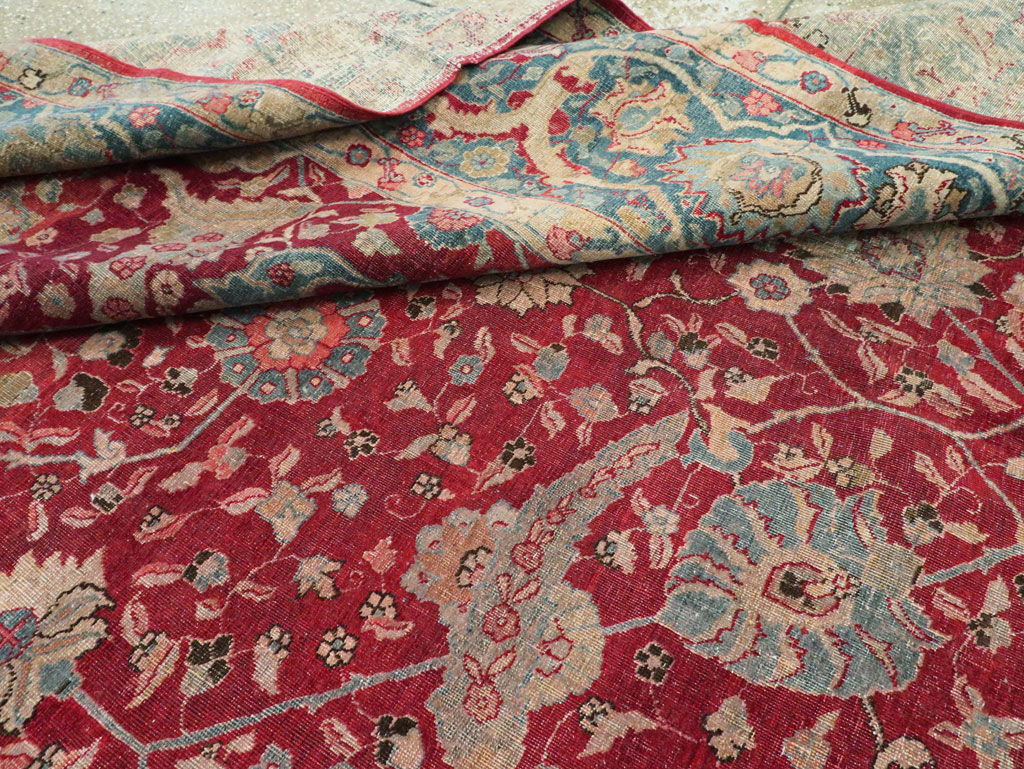 Antique Persian Tabriz Carpet, No.17609 - Gsblank