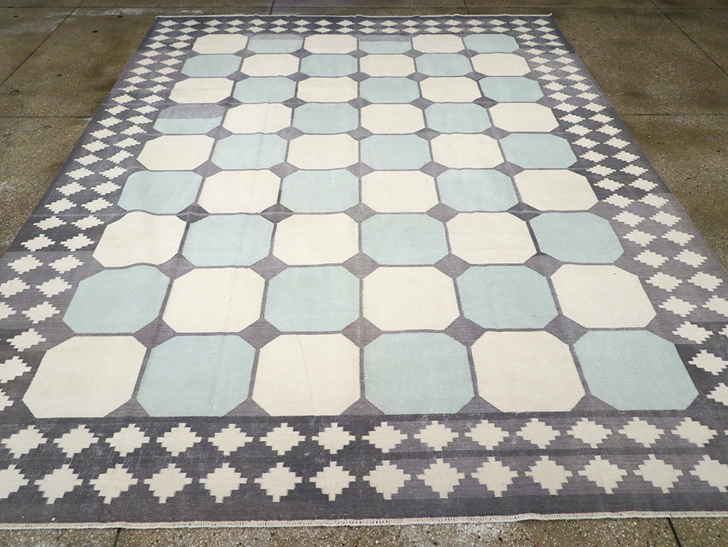 Flat-weave Indian Dhurrie, No.17633 - Gsblank