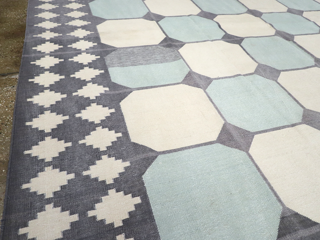 Flat-weave Indian Dhurrie, No.17633 - Gsblank