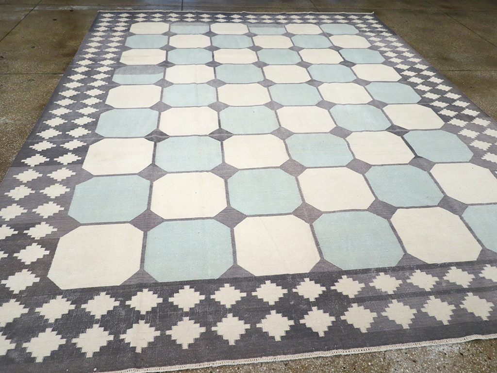 Flat-weave Indian Dhurrie, No.17633 - Gsblank