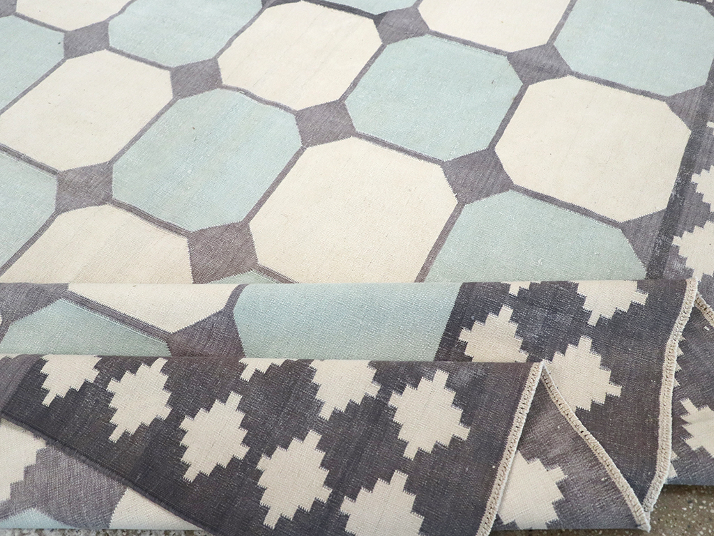 Flat-weave Indian Dhurrie, No.17633 - Gsblank