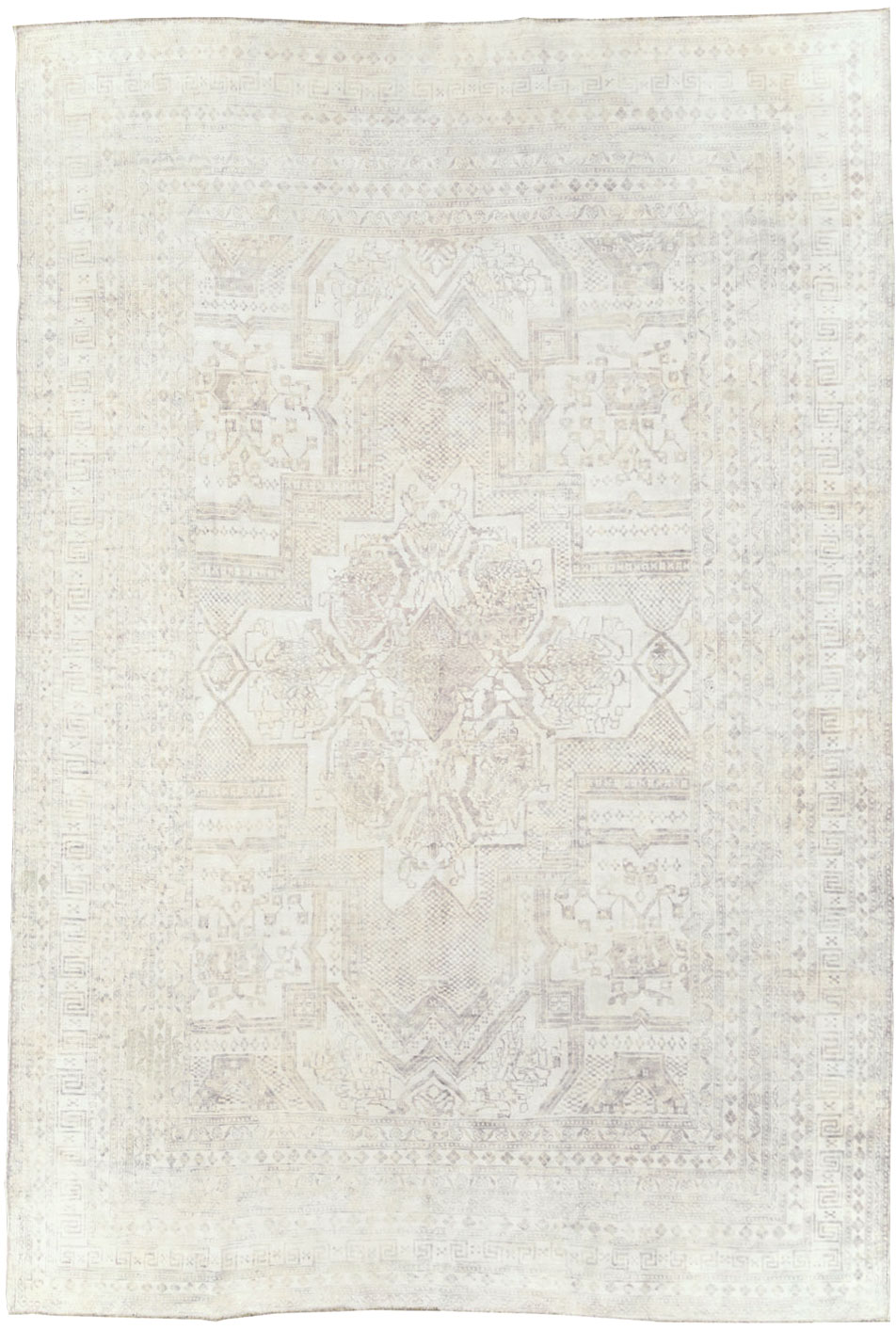 Vintage Cotton Agra Carpet, No.17643 - Gsblank
