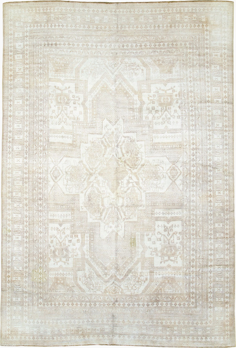 Vintage Cotton Agra Carpet, No.17643 - Gsblank
