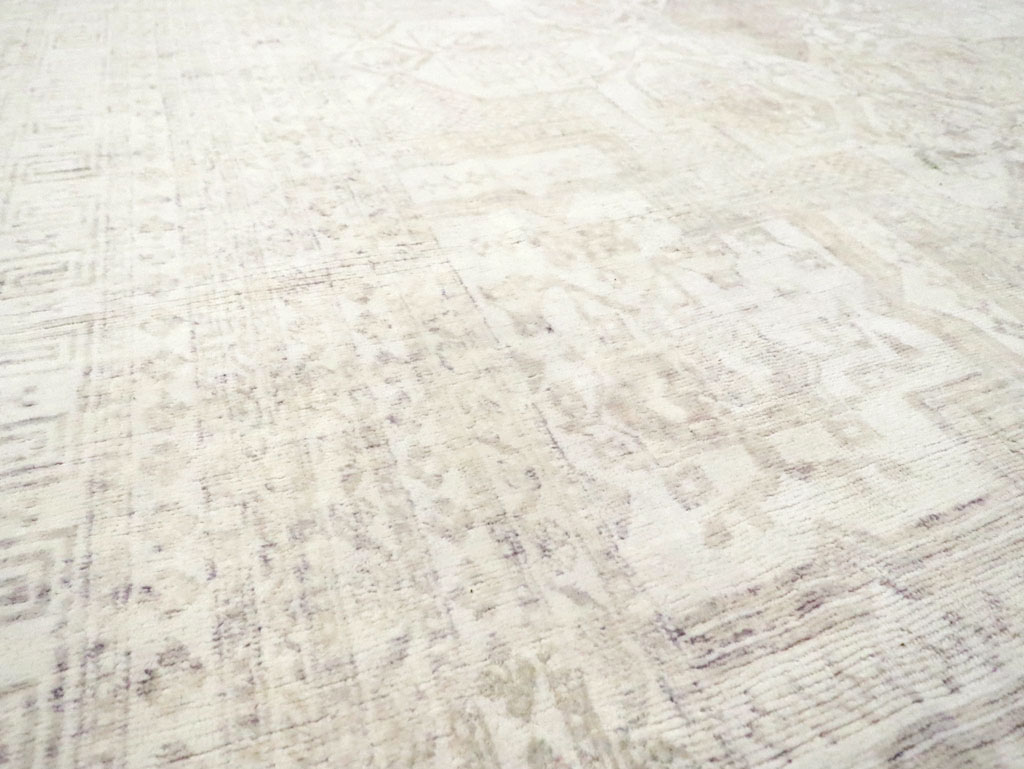 Vintage Cotton Agra Carpet, No.17643 - Gsblank