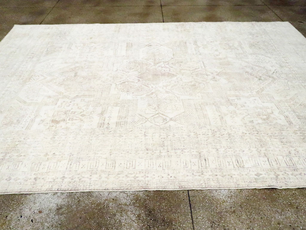 Vintage Cotton Agra Carpet, No.17643 - Gsblank