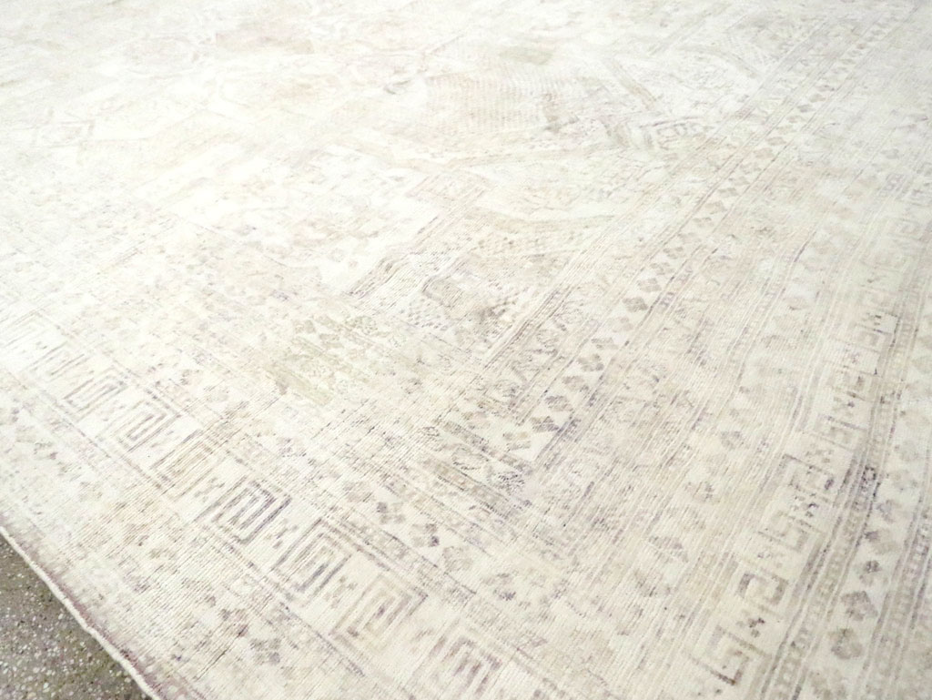 Vintage Cotton Agra Carpet, No.17643 - Gsblank