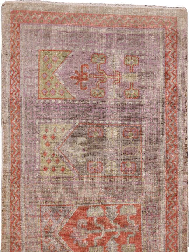 Vintage East Turkestan Khotan Saph Runner, No.17646 - Gsblank