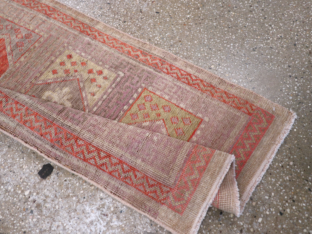 Vintage East Turkestan Khotan Saph Runner, No.17646 - Gsblank