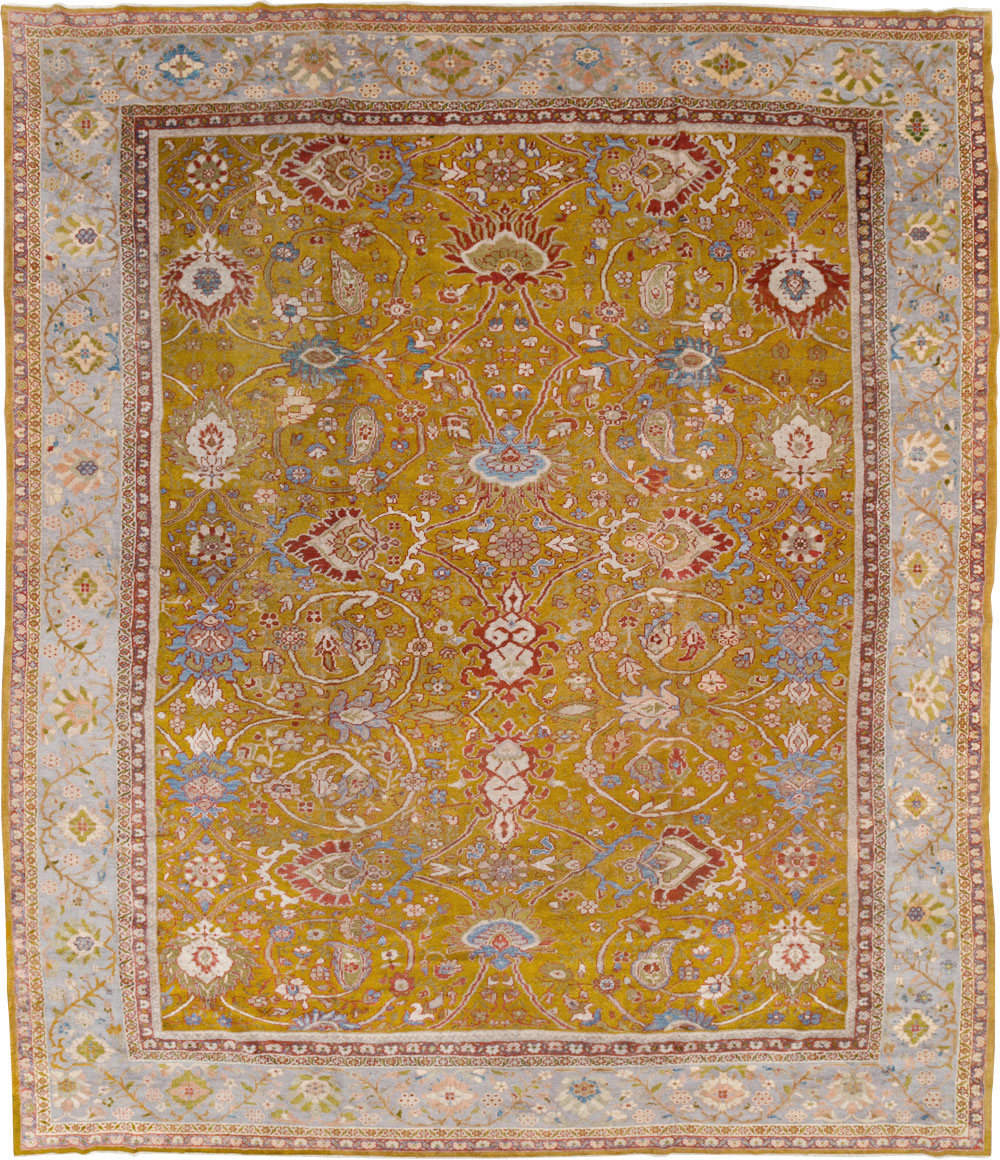 Antique Persian Sultanabad Large Room Size Carpet, No.17668 - Gsblank