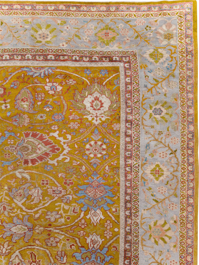 Antique Persian Sultanabad Large Room Size Carpet, No.17668 - Gsblank
