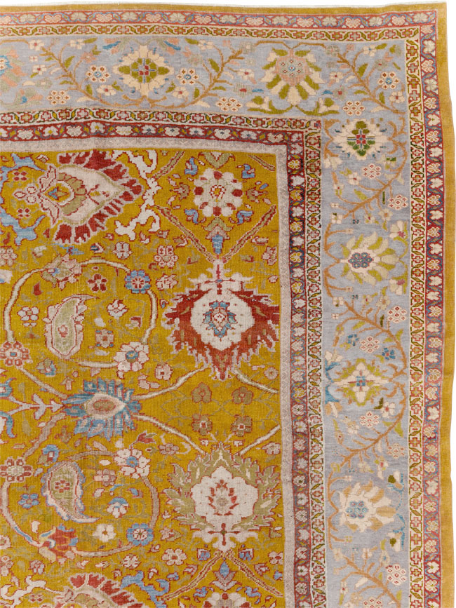 Antique Persian Sultanabad Large Room Size Carpet, No.17668 - Gsblank