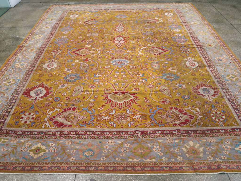 Antique Persian Sultanabad Large Room Size Carpet, No.17668 - Gsblank