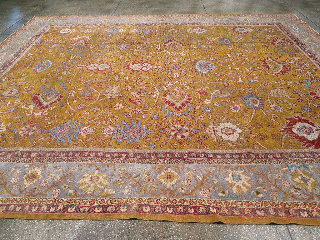 Antique Persian Sultanabad Large Room Size Carpet, No.17668 - Gsblank