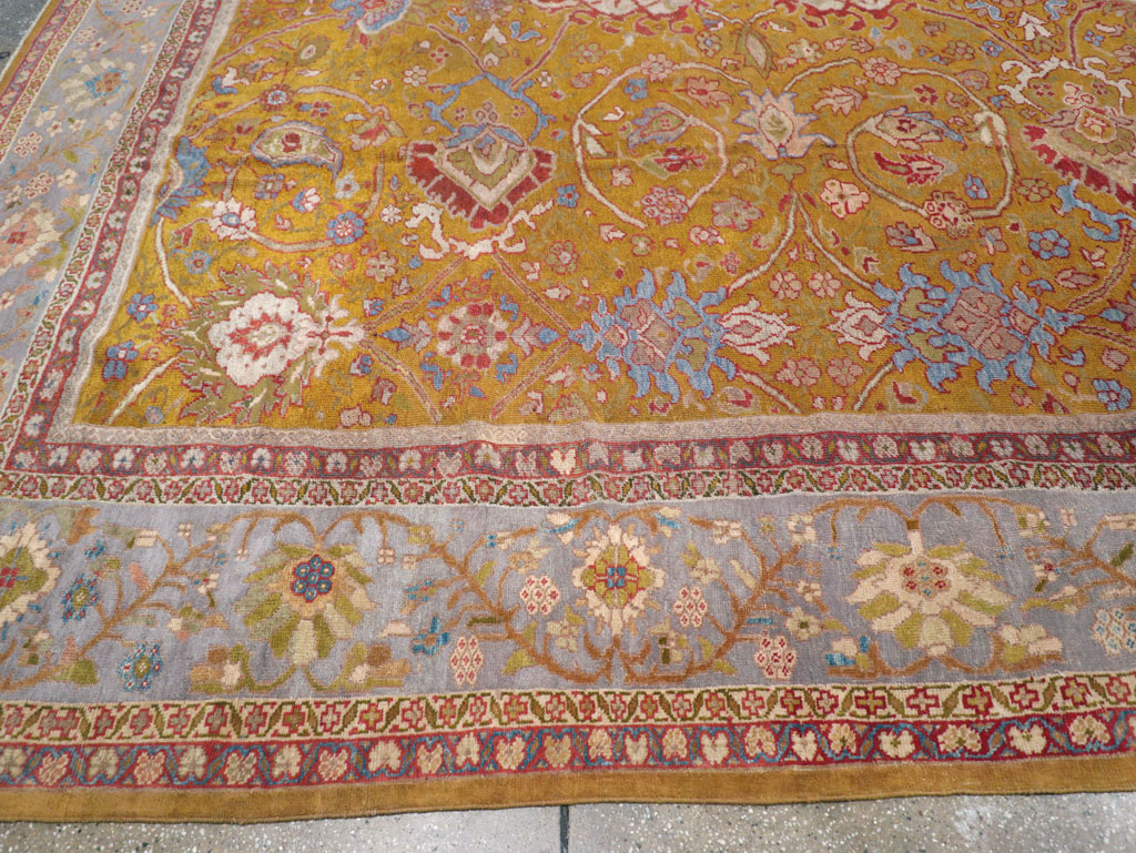 Antique Persian Sultanabad Large Room Size Carpet, No.17668 - Gsblank