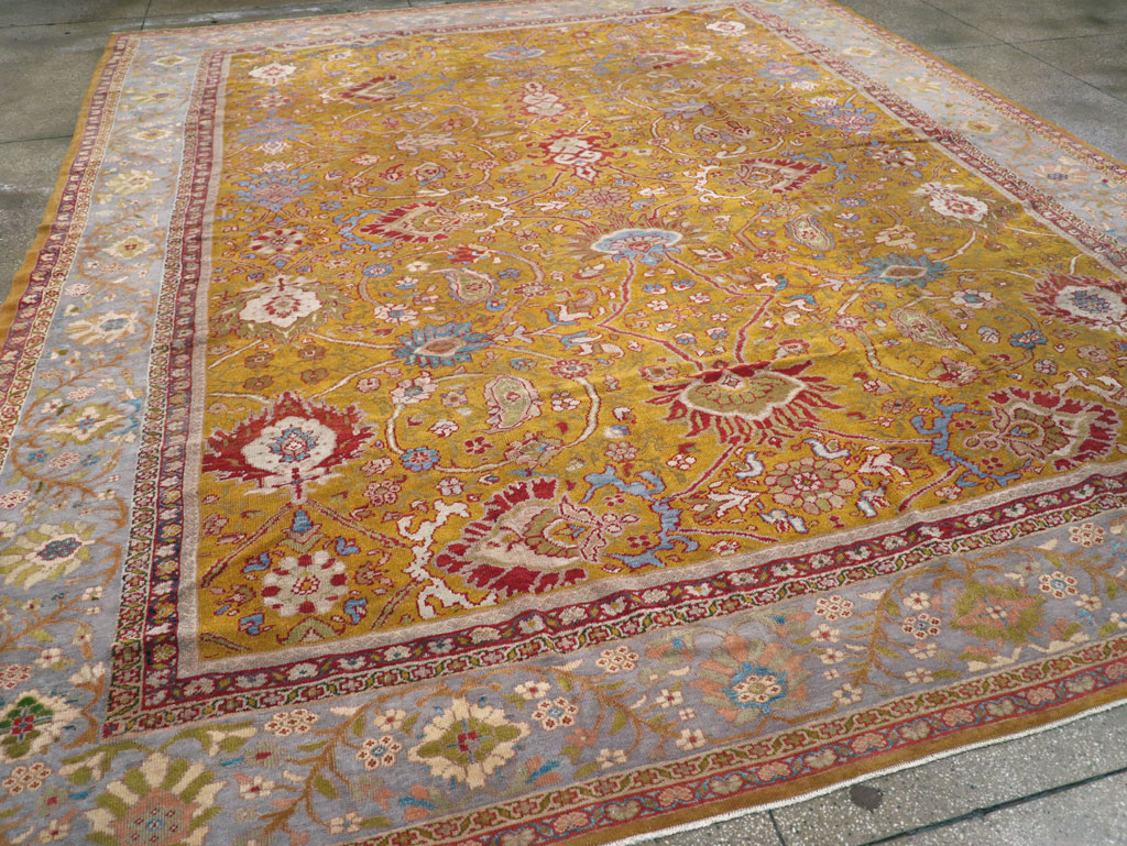 Antique Persian Sultanabad Large Room Size Carpet, No.17668 - Gsblank