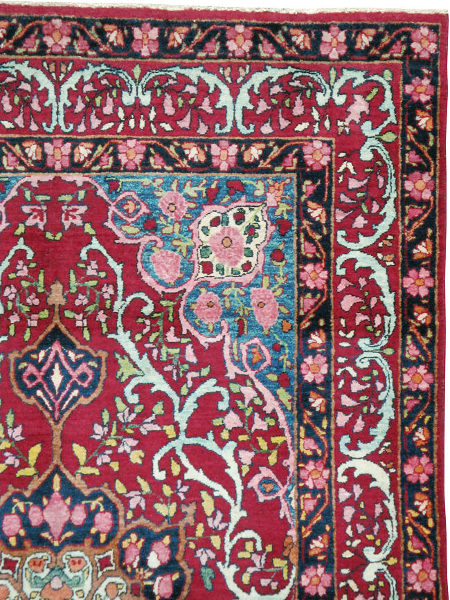 Vintage Persian Lavar Kerman Rug, No.17690 - Gsblank