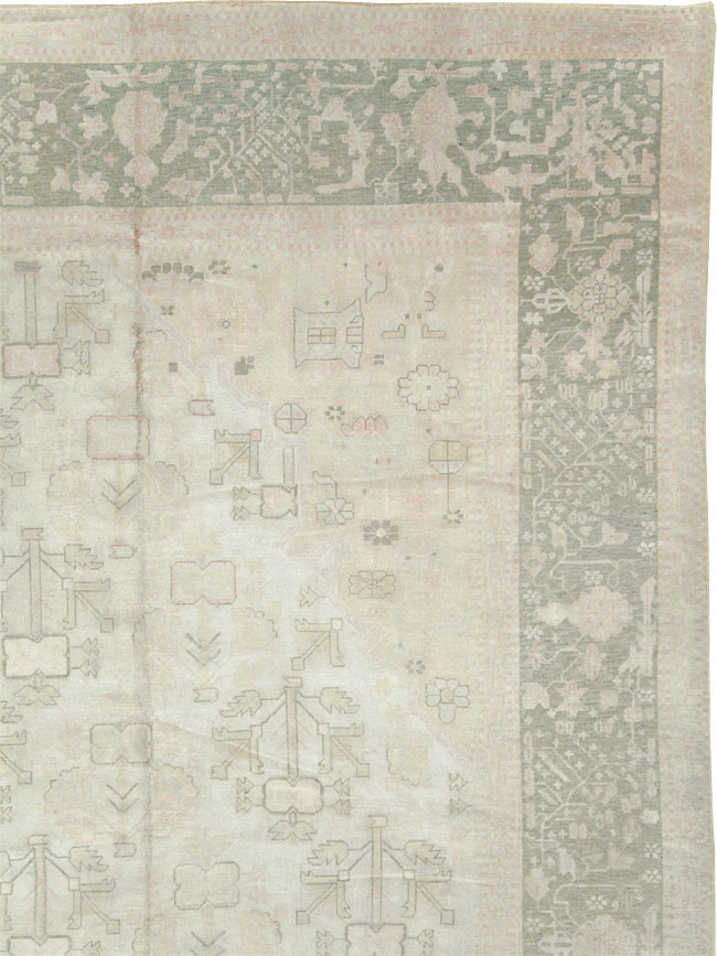Antique Turkish Oushak Carpet, No.17710 - Gsblank