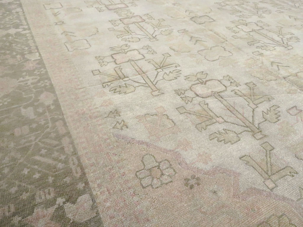 Antique Turkish Oushak Carpet, No.17710 - Gsblank