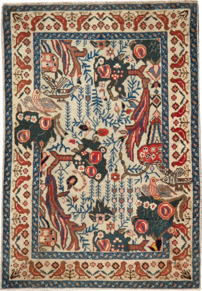 Vintage Persian Tabriz Rug, No.17725 - Gsblank