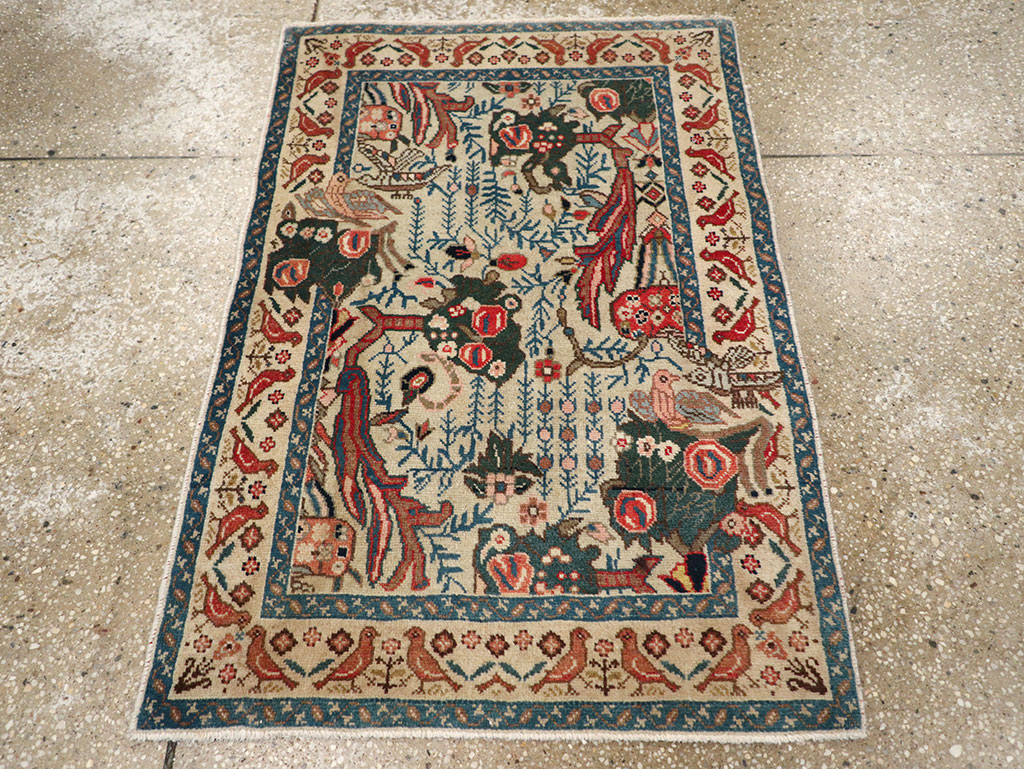 Vintage Persian Tabriz Rug, No.17725 - Gsblank