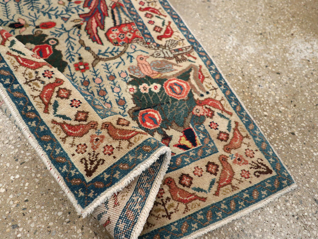 Vintage Persian Tabriz Rug, No.17725 - Gsblank