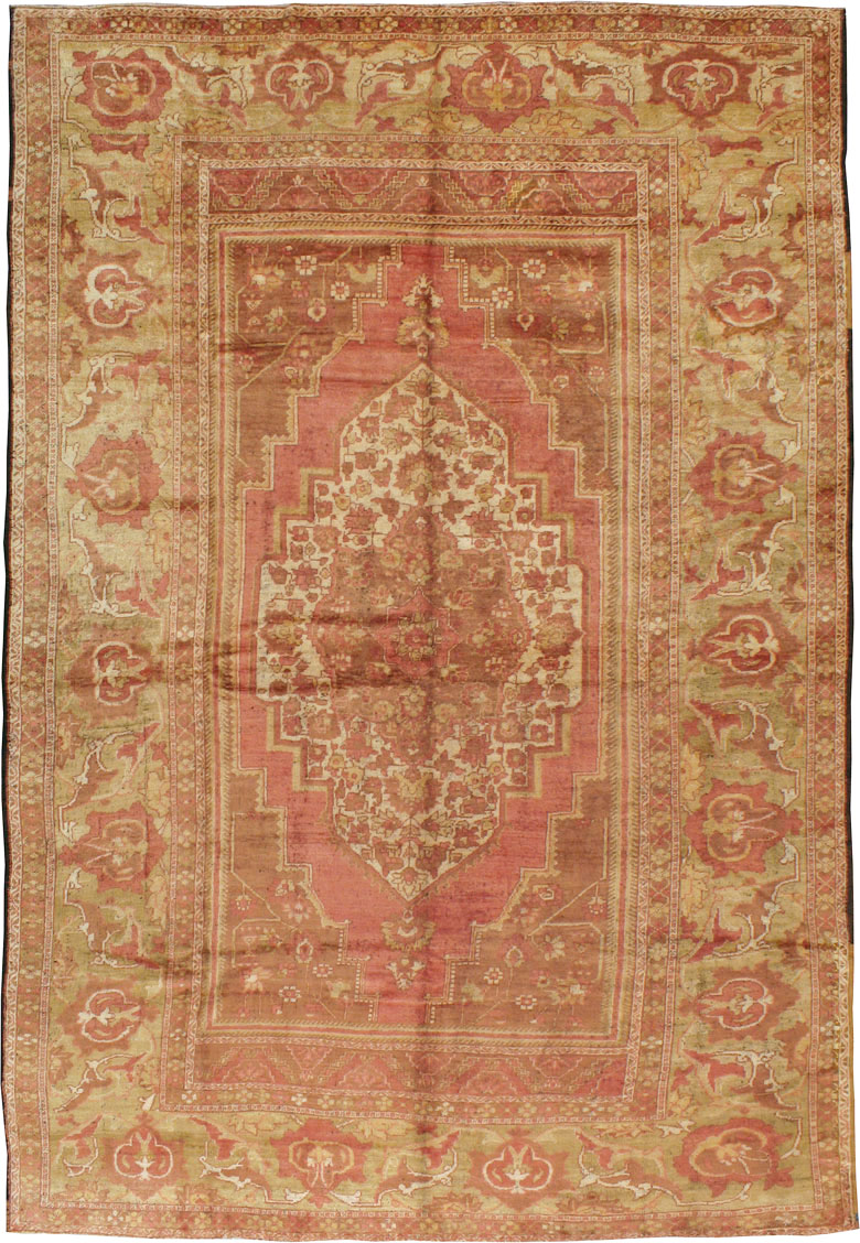 Antique Turkish Oushak Carpet, No.17739 - Gsblank