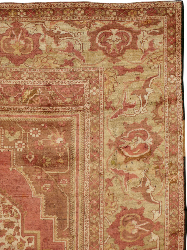 Antique Turkish Oushak Carpet, No.17739 - Gsblank
