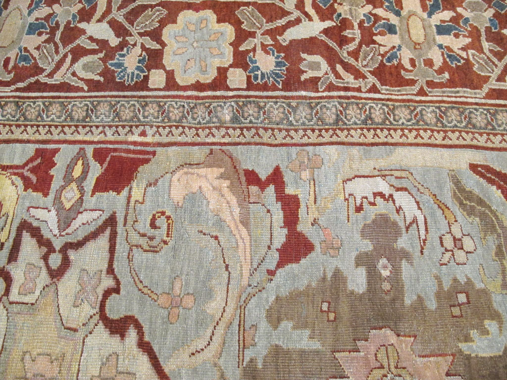Antique Persian Mahal Carpet, No.17742 - Gsblank