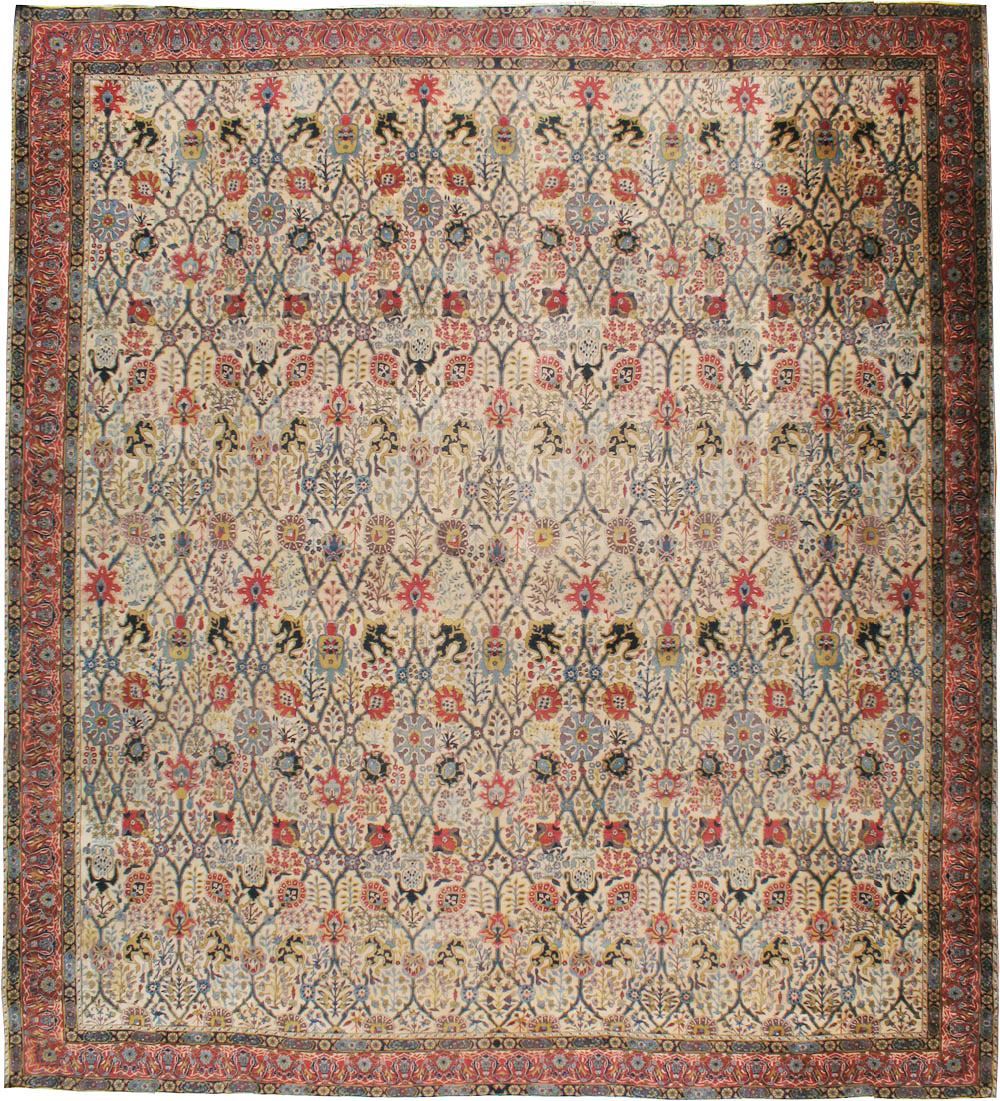 Antique Indian Lahore Square Carpet, No.17752 - Gsblank